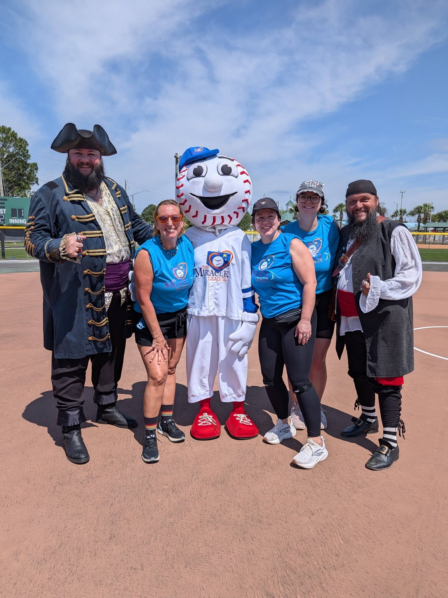 Pirates of the White Sands supporting Miracle League