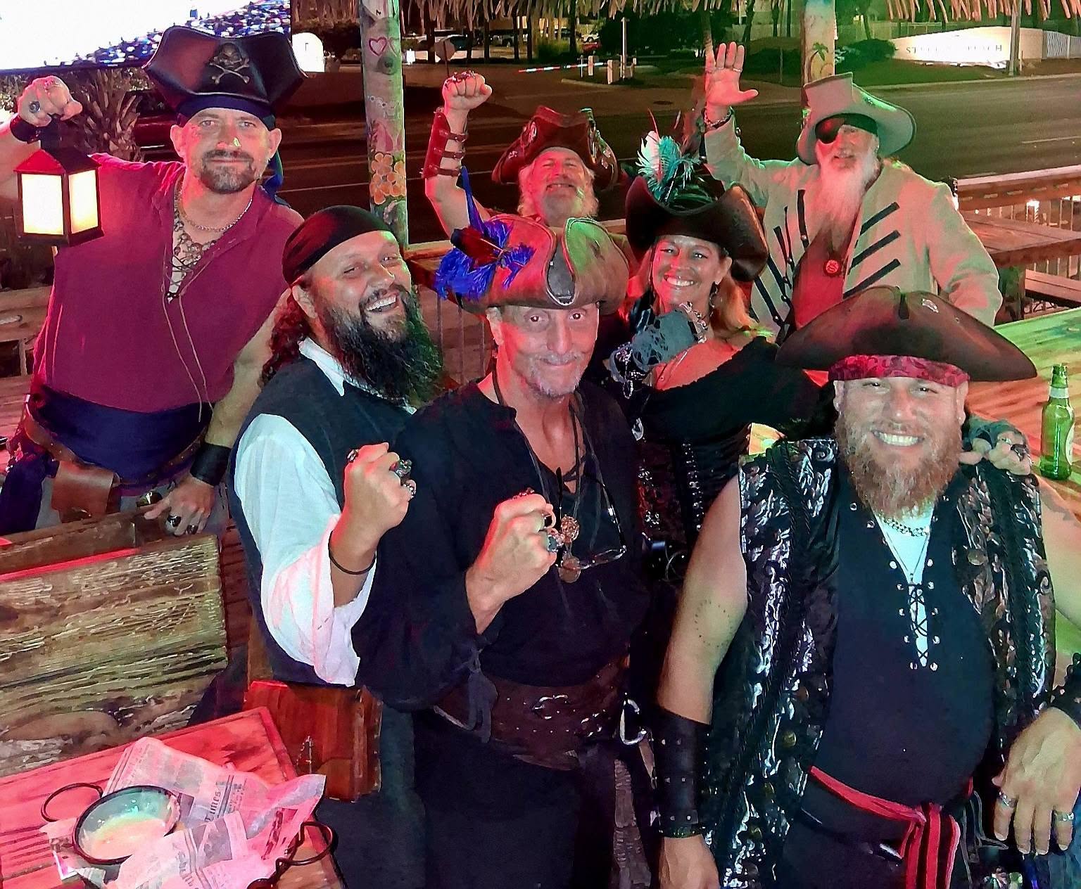 Pirates of the White Sands crew at Mardi Gras